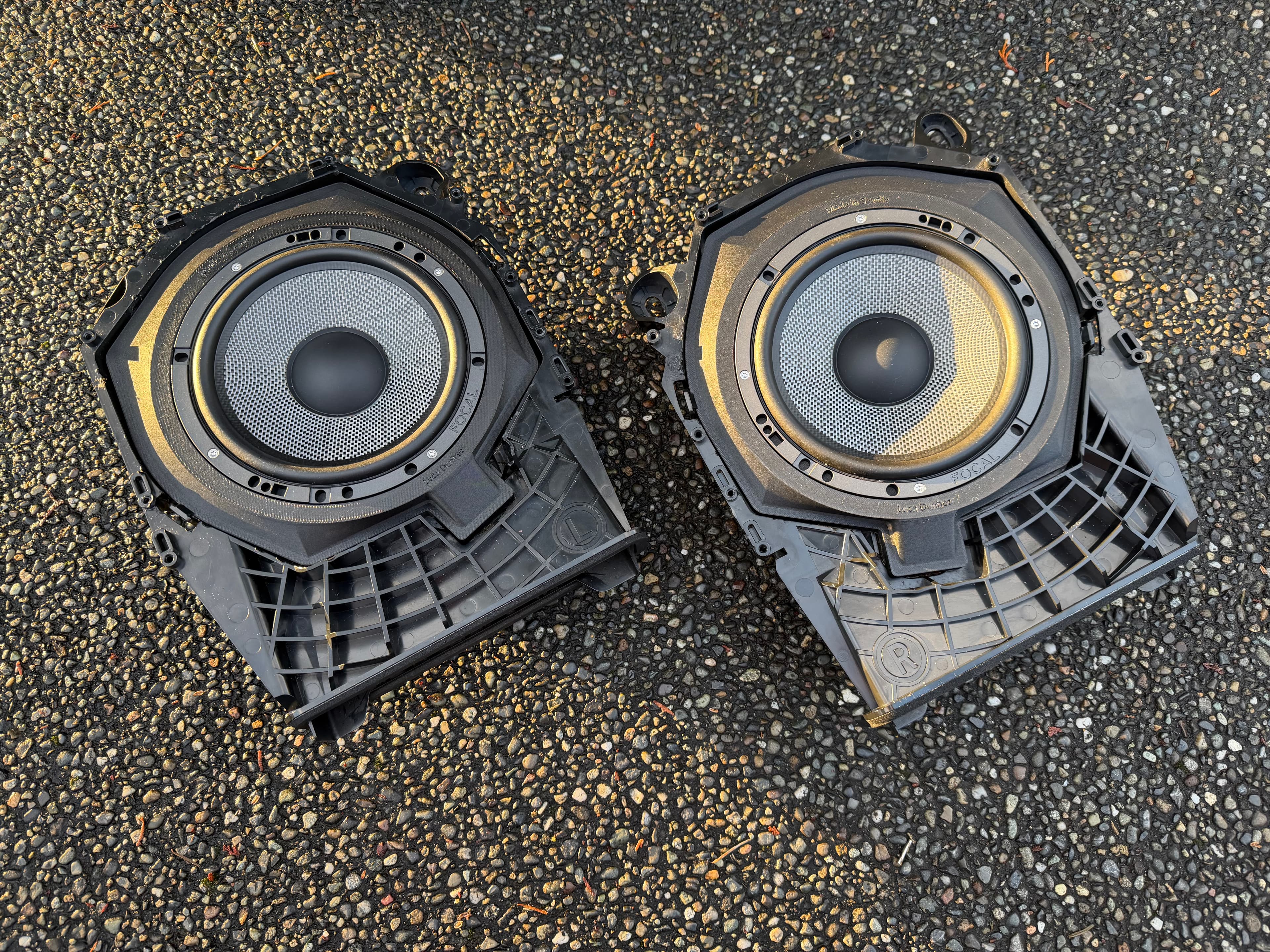 Enclosures before being put in car