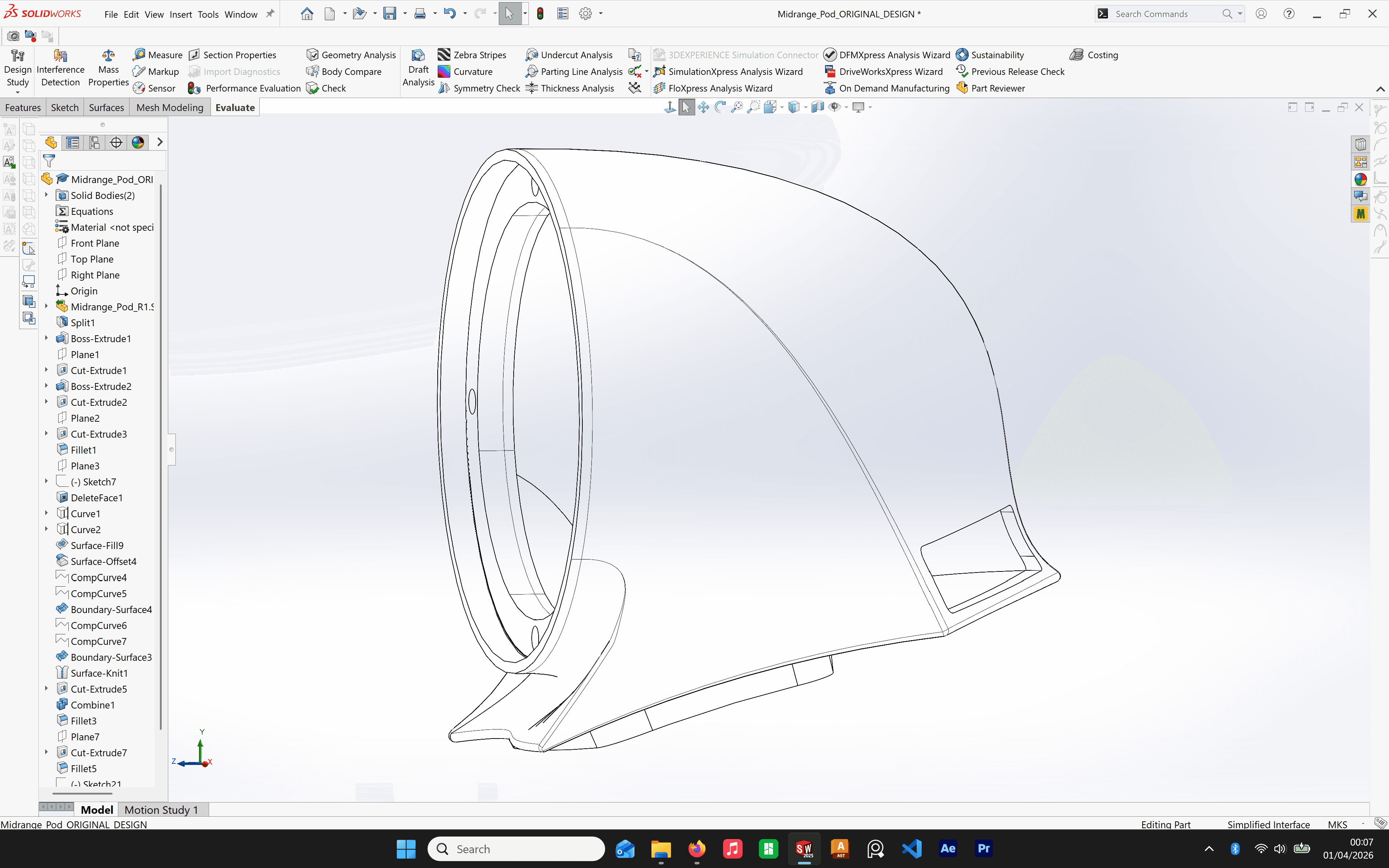 Rear cutout to allow air to exhaust